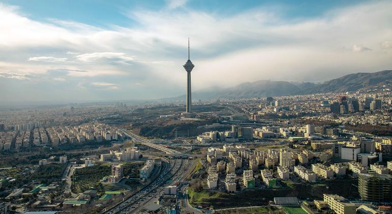 Tehran, la capital de Irán.